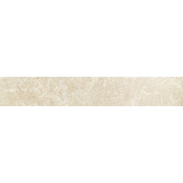 Бордюр из керамогранита Coliseumgres Калабрия Фашиа Рамаж белый 450х72 мм