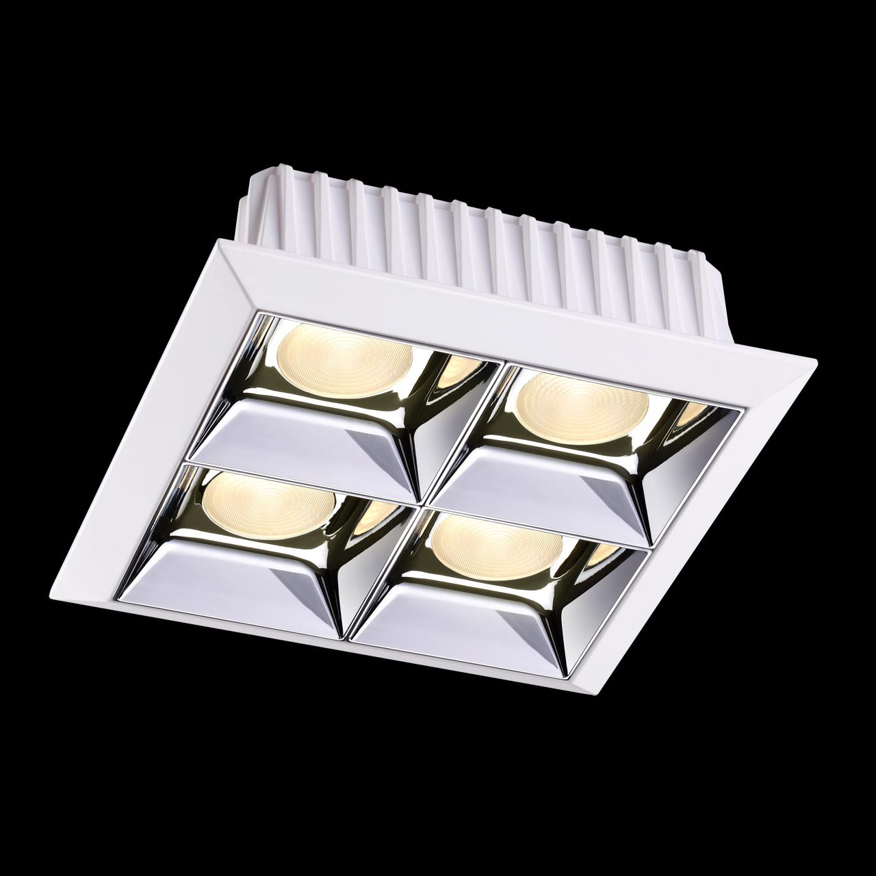 Светильник встраиваемый светодиодный Novotech Antey 357850 белый/хром 3000К 28W 110-265V