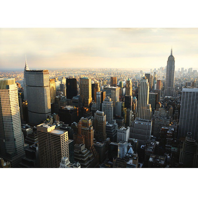 Фотообои виниловые на флизелиновой основе Decocode Восход в Нью-Йорке 41-0136-WB 4х2,8 м