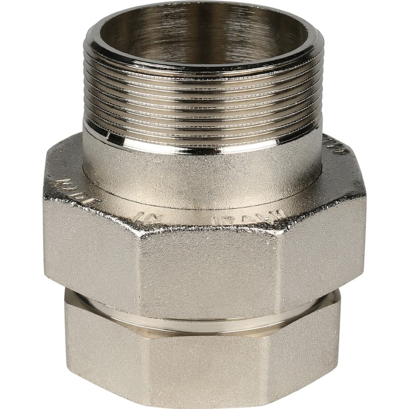 Разъемное соединение американка Stout SFT-0041-000002 2 дюйма уплотнение под гайкой o-ring кольцо никелированное с внутренней и наружной резьбой