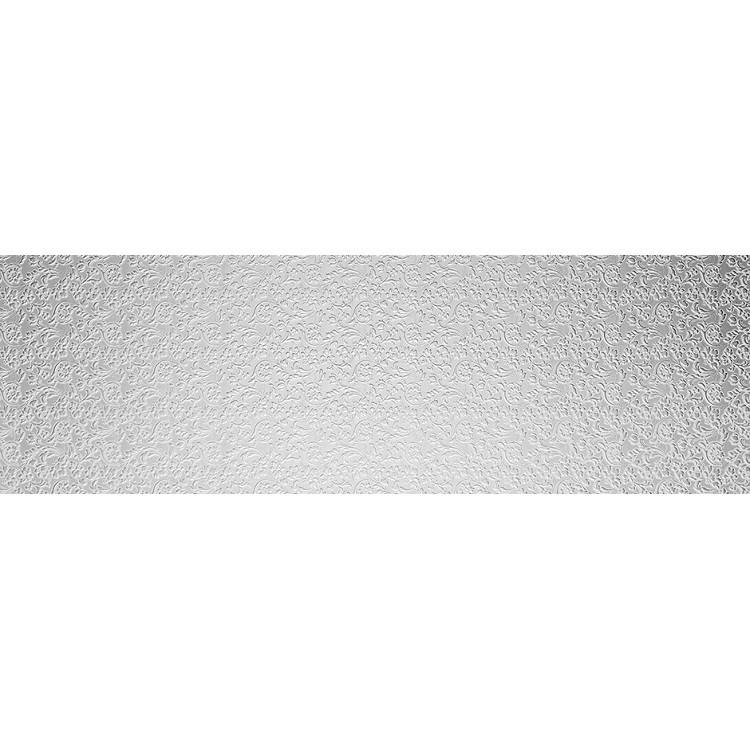 Стеновая панель Sibu Leather Line Floral White Silver 2612х1000 мм самоклеящаяся