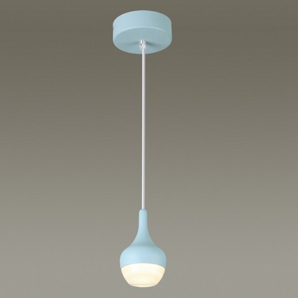 Светильник подвесной светодиодный Odeon Light Jolie 3822/8L светло-голубой 8W 220V