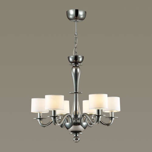 Люстра подвесная Odeon Light Laura 4196/6 белый с дымчатым E14 6х40W 220V