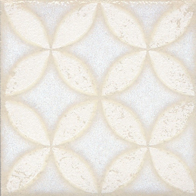 Вставка керамическая Kerama Marazzi STG/B401/1266 Амальфи орнамент белая 99х99 мм