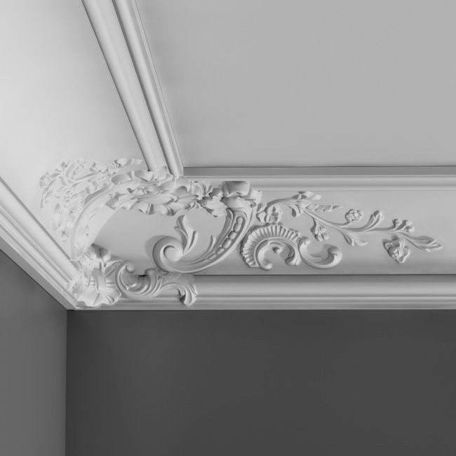 Карниз потолочный полиуретановый Orac Decor Luxxus C338B 2000х184х184 мм