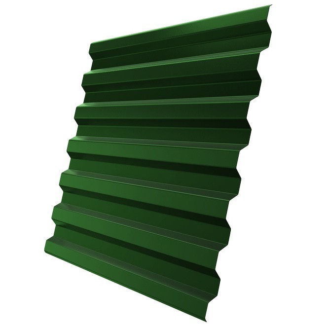Профнастил С21 Железный Форт Pe 0,35 мм RAL 6002 лиственно-зеленый