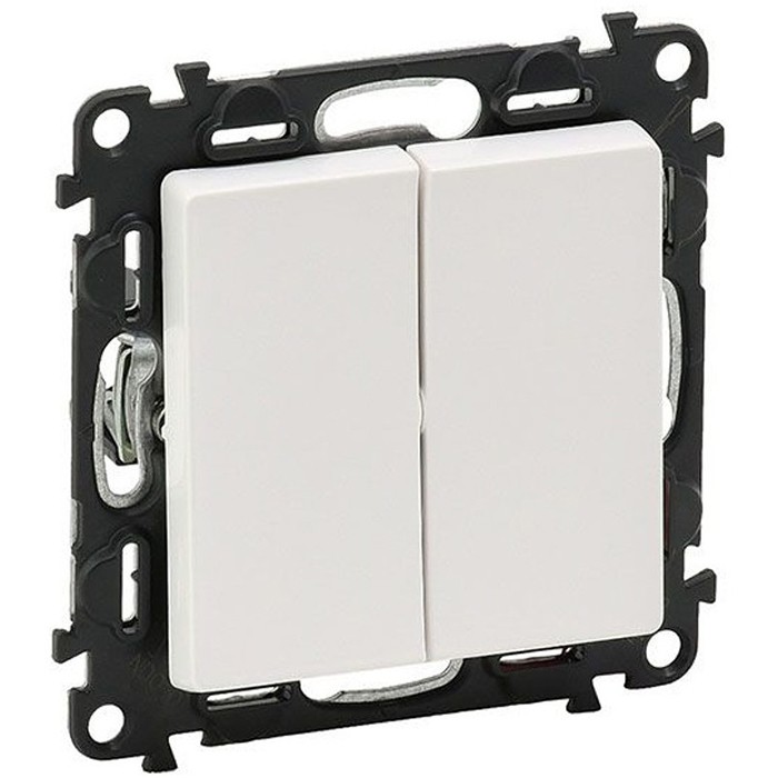Механизм переключателя Legrand Valena Life 752408 двухклавишный белый