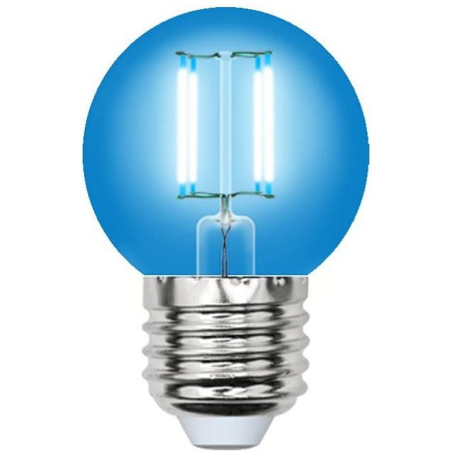 Лампа светодиодная Uniel Air color LED-G45-5W/GREEN/E27 синий свет