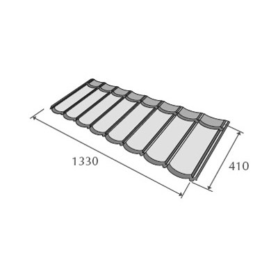 Черепица композитная Metrotile Metrobond Коралл