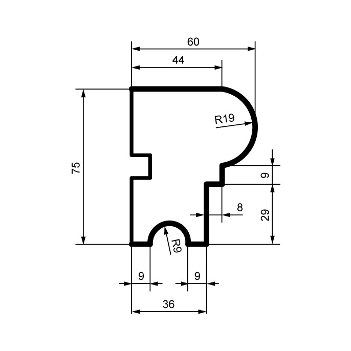 Молдинг фасадный из полистирола Leptonika MC 102 2 м