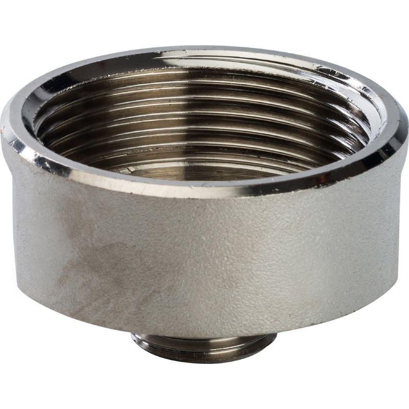 Переходник Stout SFT-0008-011212 1 1/2х1/2 дюйма никелированный с внутренней и наружной резьбой