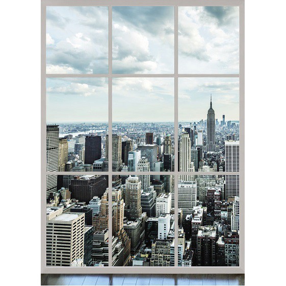 Фотообои виниловые на флизелиновой основе Decocode Панорама Манхэттена 21-0018-WL 2х2.8 м