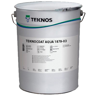 Лак акрил-уретановый Teknos Teknocoat Aqua 1879-03 интерьерный полуматовый 0,9 л