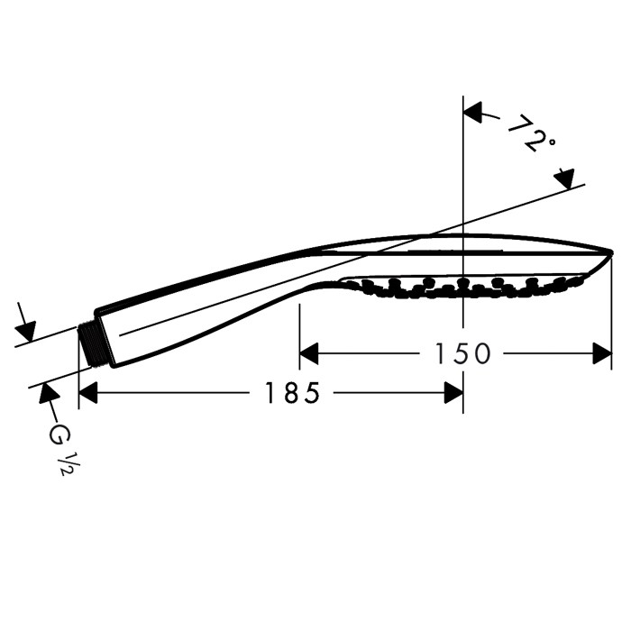Ручной душ Hansgrohe PuraVida 28567000