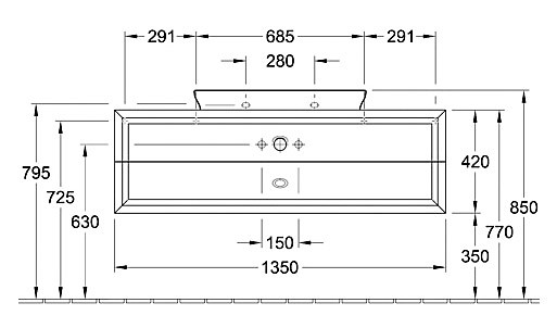 Тумба под раковину Villeroy & Boch La Belle A58310DJ