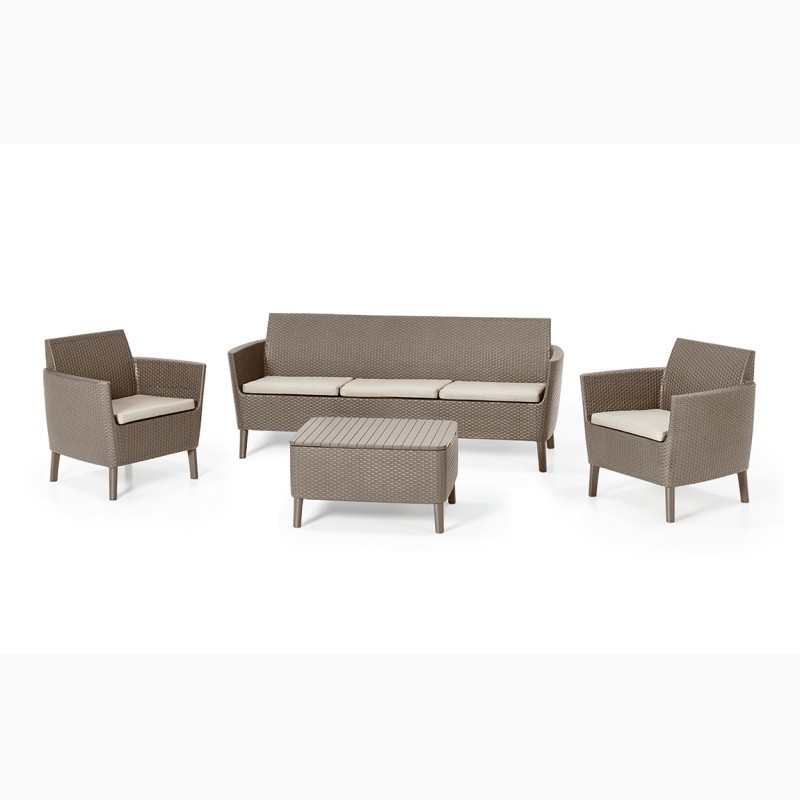 Комплект мебели Allibert Salemo 3 seater Капучино-песок