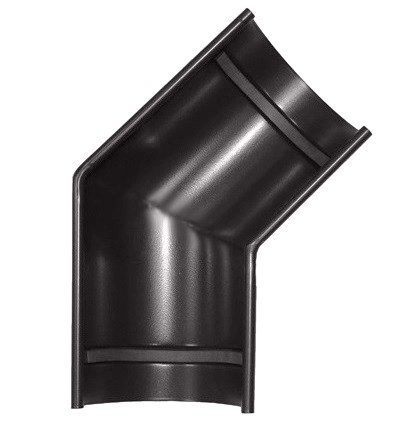 Угол желоба Linkor D150/100 мм универсальный 135 градусов RAL 8019 темно-коричневый