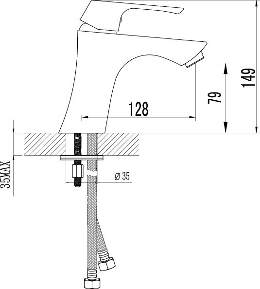 Смеситель для раковины Lemark Unit LM4506C