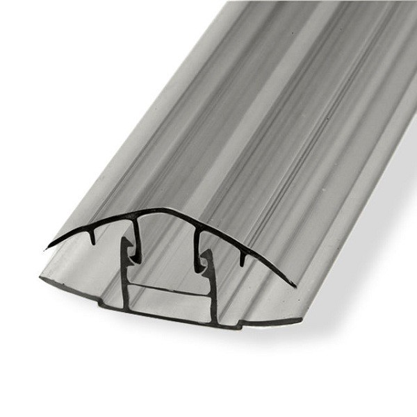 Профиль для поликарбоната Юг-Ойл-Пласт соединительный разъемный 6-10 мм серебро