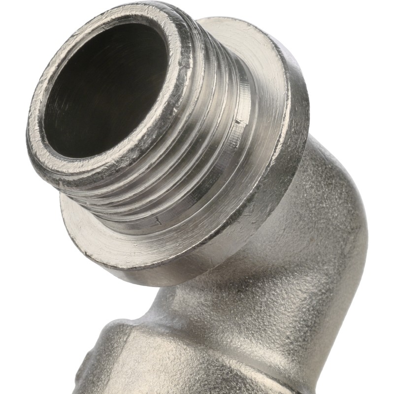 Угольник с упором Stout SFT-0016-000012 1/2 дюйма никелированный с внутренней и наружной резьбой