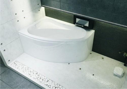 Ванна акриловая ассиметричная Riho Lyra 140x90 см R