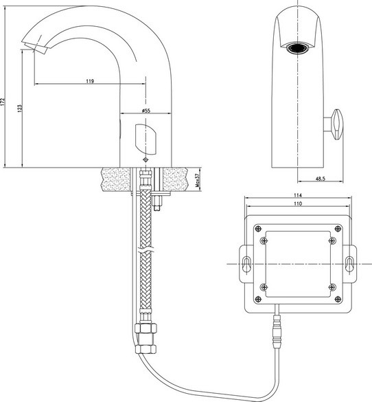 Смеситель для раковины Lemark Project LM4656CE