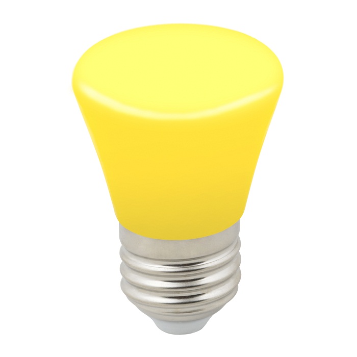 Лампа светодиодная Volpe Decor Color LED-D45-1W/YELLOW/E27/FR/С Bell желтая матовая