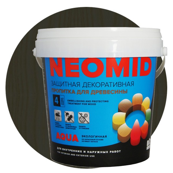 Пропитка для древесины Neomid Bio Color Aqua Еловый лес 0,9 л