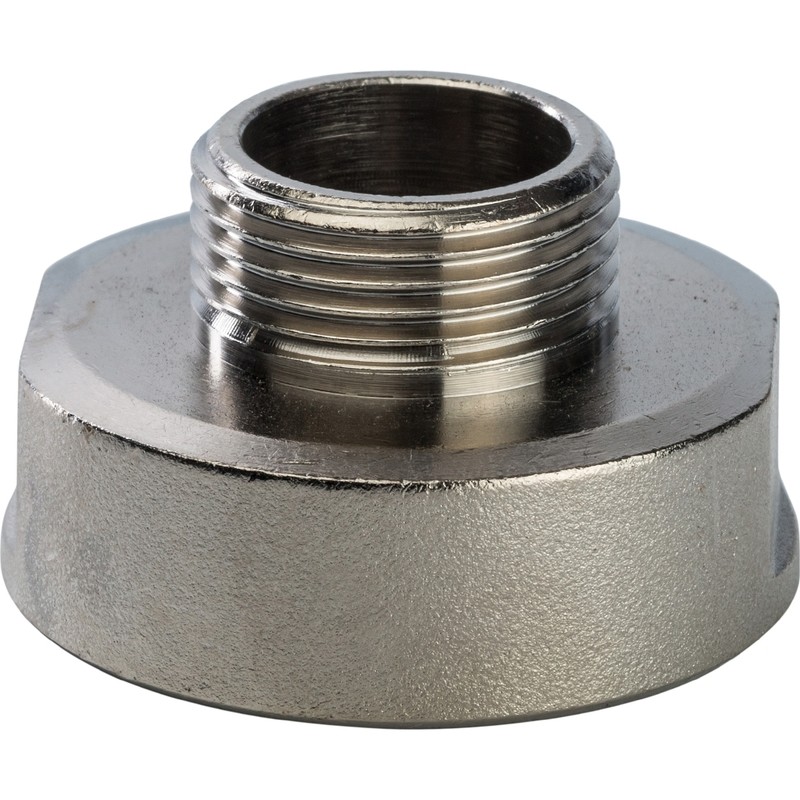 Переходник Stout SFT-0008-011434 1 1/4х3/4 дюйма никелированный с внутренней и наружной резьбой