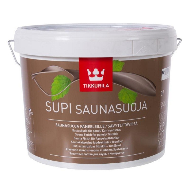 Состав защитный Tikkurila Supi Saunasuoja EP 9 л