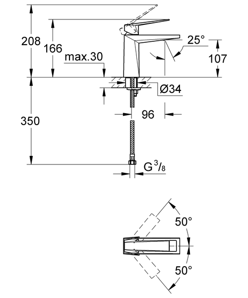 Смеситель для раковины Grohe Allure Brilliant 23033000