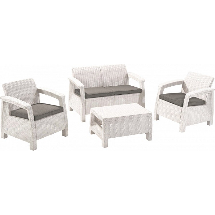 Комплект мебели Keter Corfu Set белый