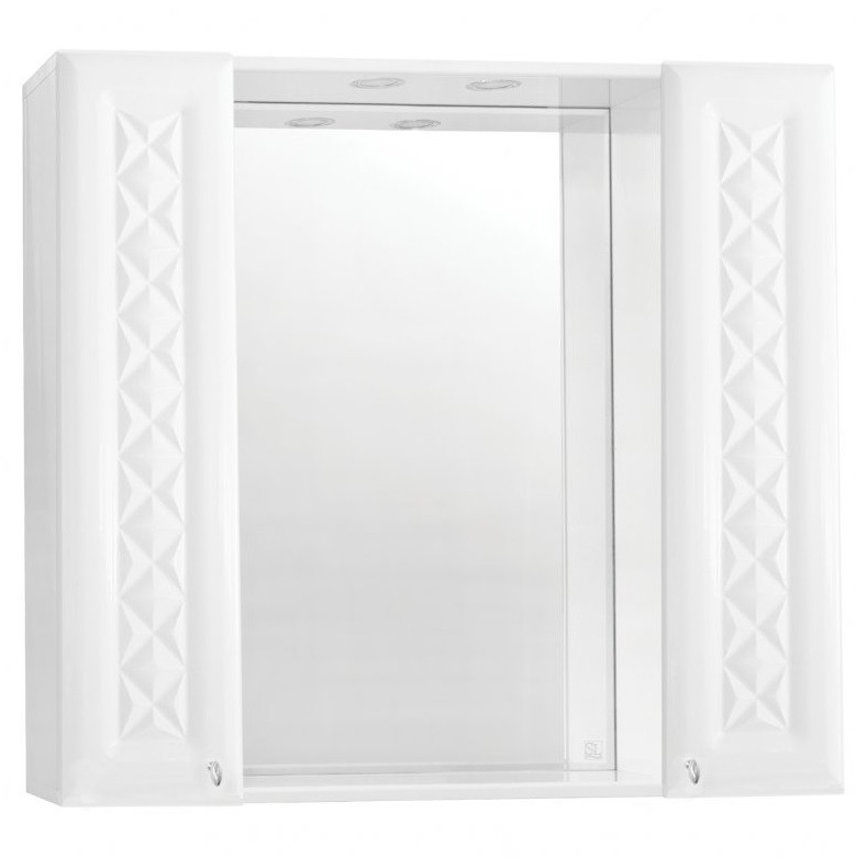 Зеркало-шкаф Style Line Канна 90/С белый