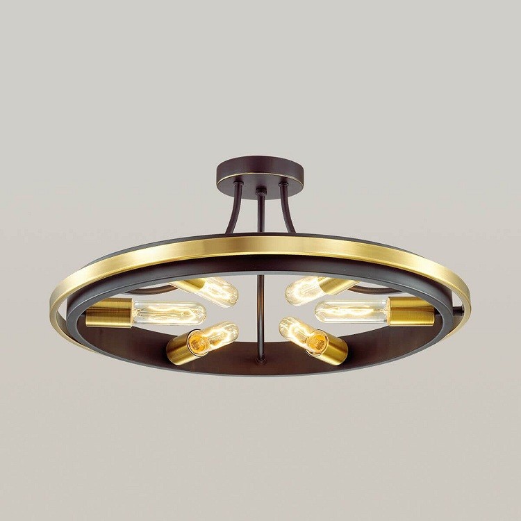 Люстра потолочная Lumion Maeve 4401/6C золото/черный E27 6х60W