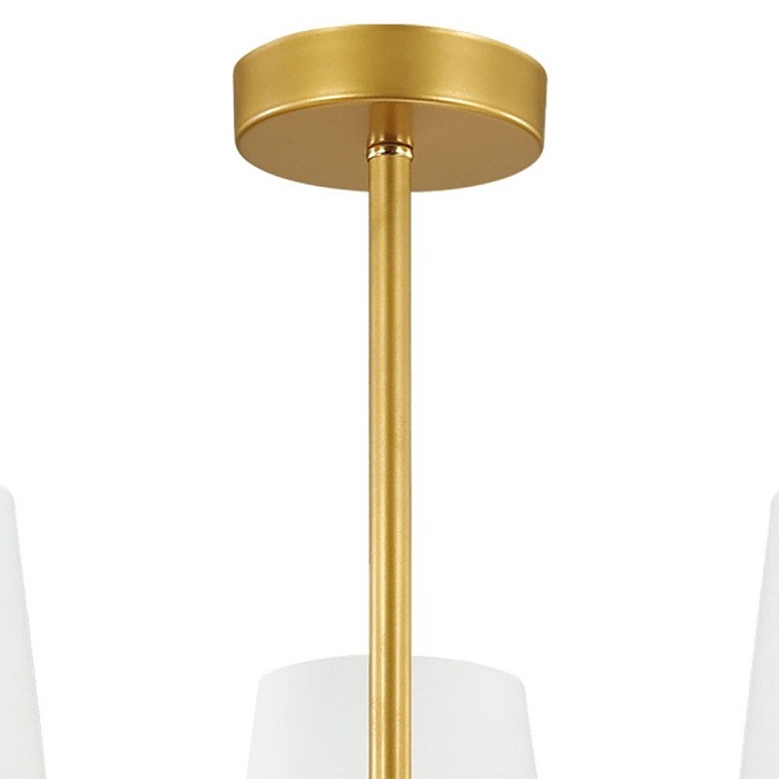 Люстра подвесная Lumion Olivia 3791/3C золотая/белая E27 3х60W 220V