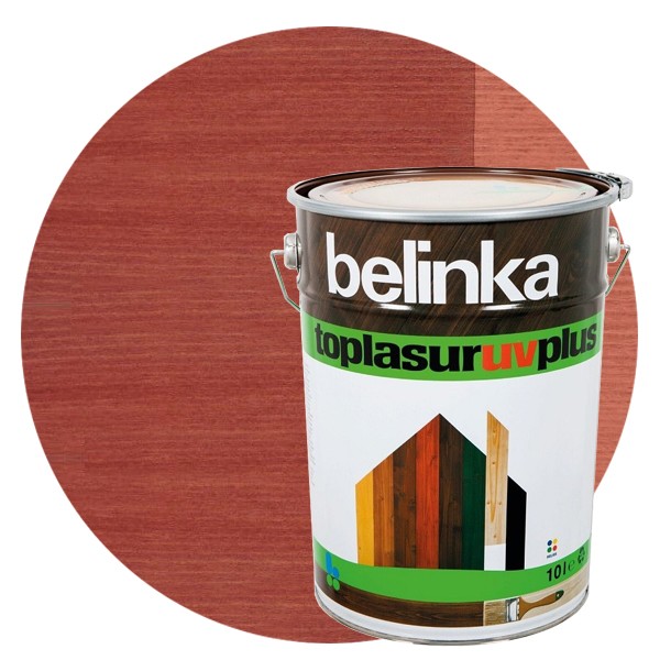 Пропитка для древесины Belinka Toplasur №18 красная 10 л