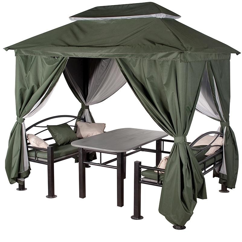 Тент шатер Удачная Мебель Уют зеленый