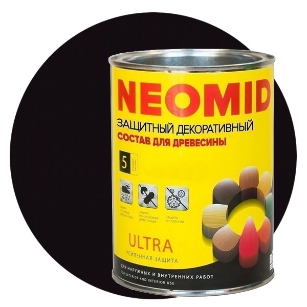Пропитка для древесины Neomid Bio Color Ultra Палисандр 0,9 л