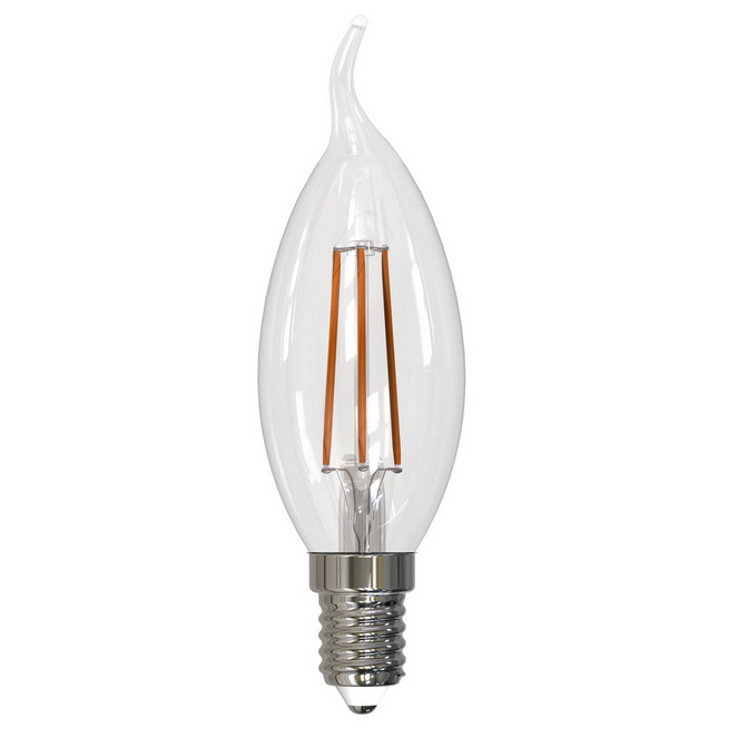 Лампа светодиодная Uniel Air LED-CW35-9W/4000K/E14/CL/DIM GLA01TR диммируемая прозрачная 4000K