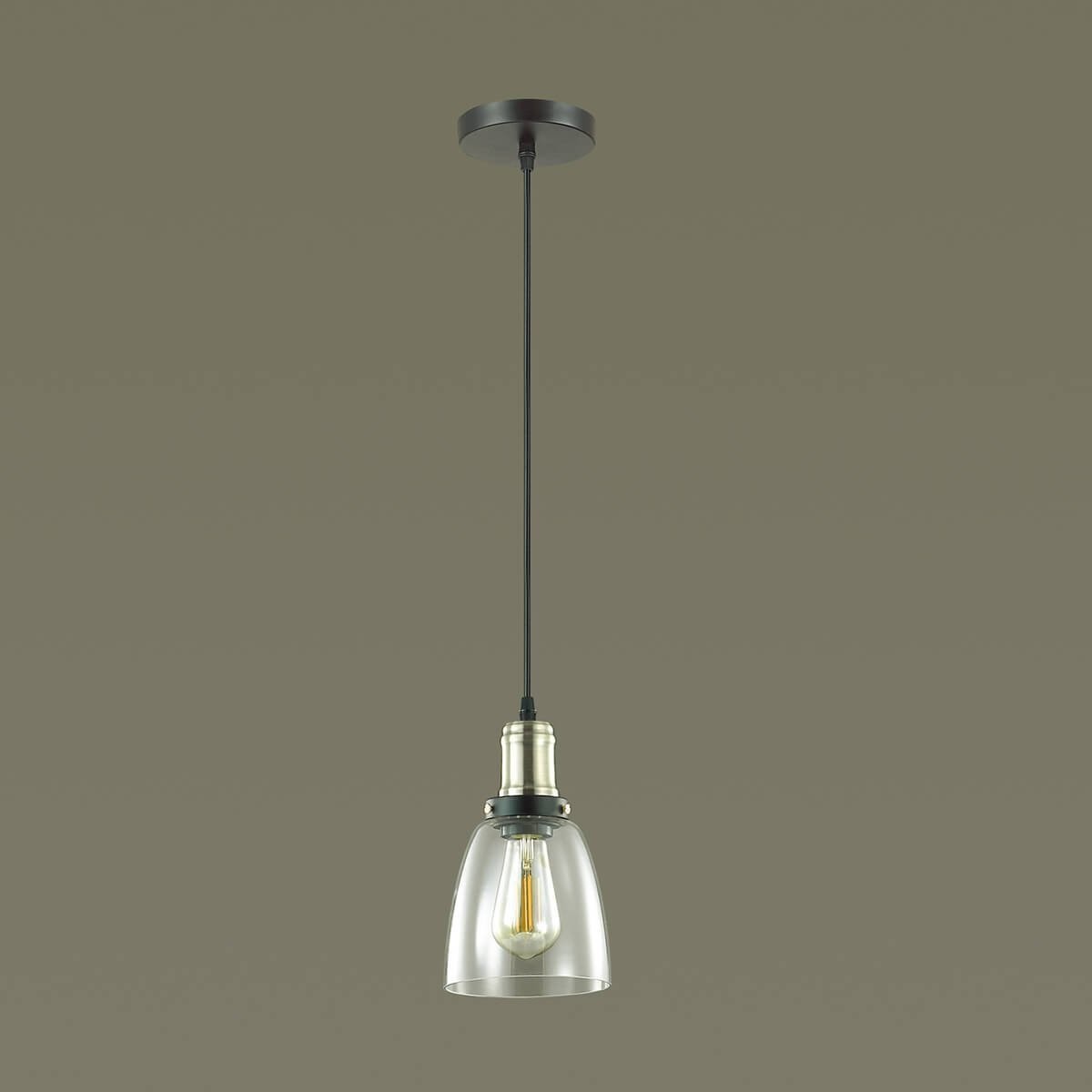 Светильник подвесной Lumion Kit 3683/1 бронза E27 60W 220V
