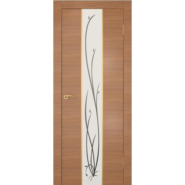 Дверное полотно Ростра Гранд экошпон Американский орех зеркало матовое 2000х900 мм