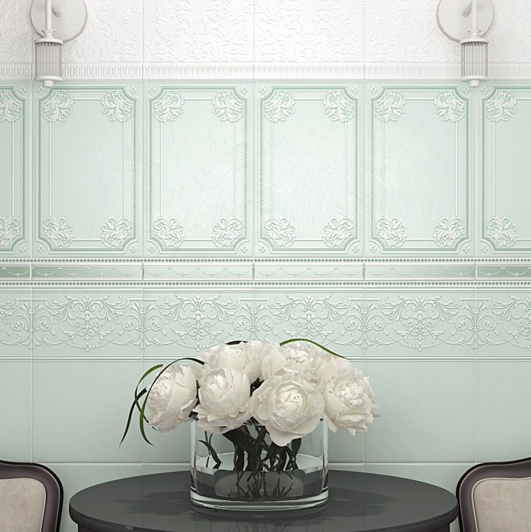 Бордюр керамический Kerama Marazzi STG/D563/6307 Петергоф зелёный 250х42 мм