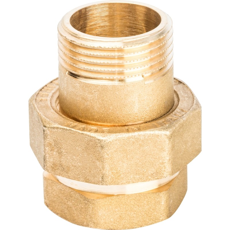 Разъемное соединение американка Stout SFT-0044-000001 1 дюйм уплотнение под гайкой по плоскости с внутренней и наружной резьбой
