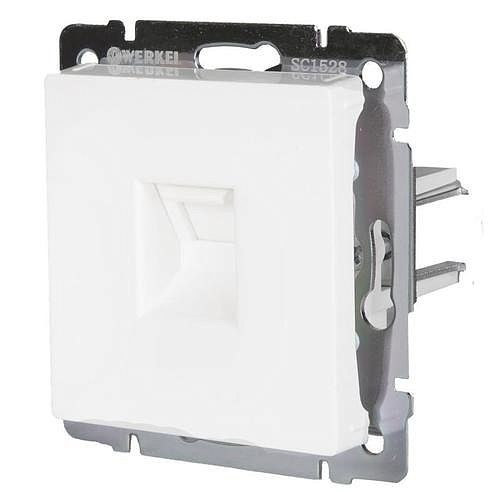 Механизм розетки компьютерной Werkel Ethernet WL01-RJ-45 белый