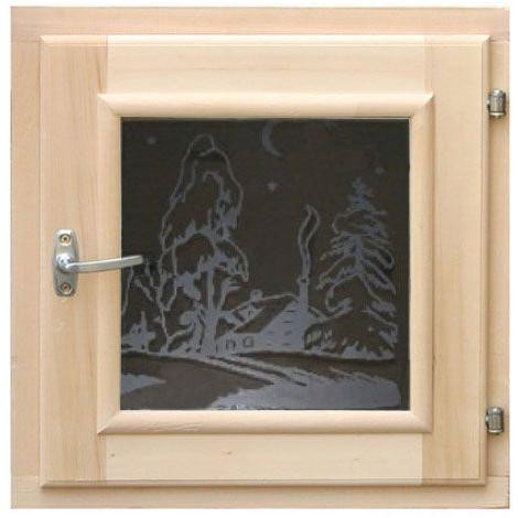 Окно для бани Doorwood DW00871 Art термостекло 400х400 мм