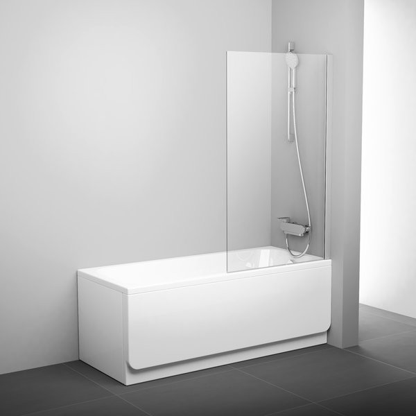 Шторка для ванны Ravak PVS1-80 1400х800 мм стекло Transparent сатин