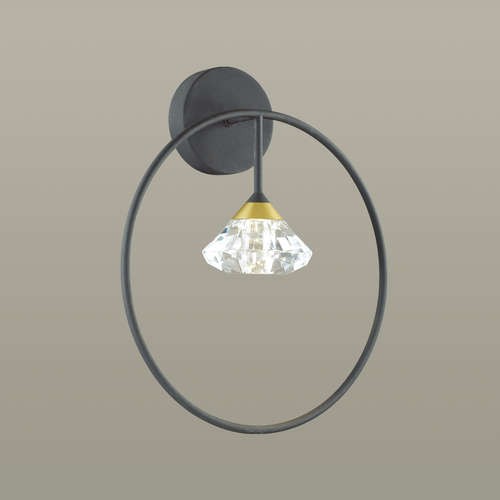 Светильник настенный Odeon Light Arco 4100/1W черный G9 1х5W 220V