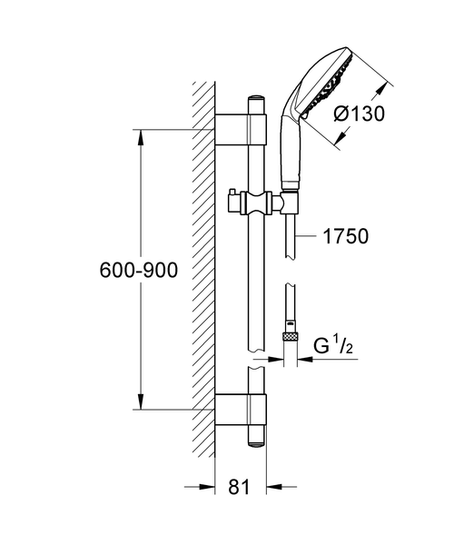 Душевой гарнитур Grohe Rainshower Classic 28769001