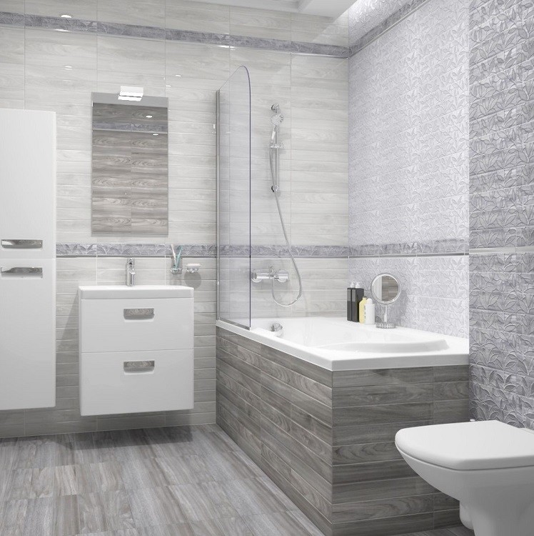 Плитка керамическая Ceramica Classic 08-01-06-1344 Bona темно-серая 400х200 мм