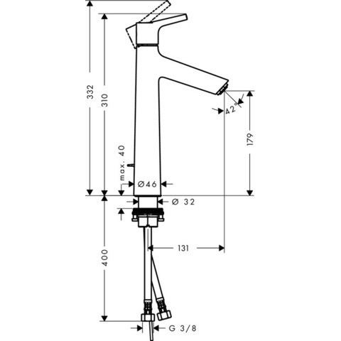 Смеситель для раковины Hansgrohe Talis-S 72031000
